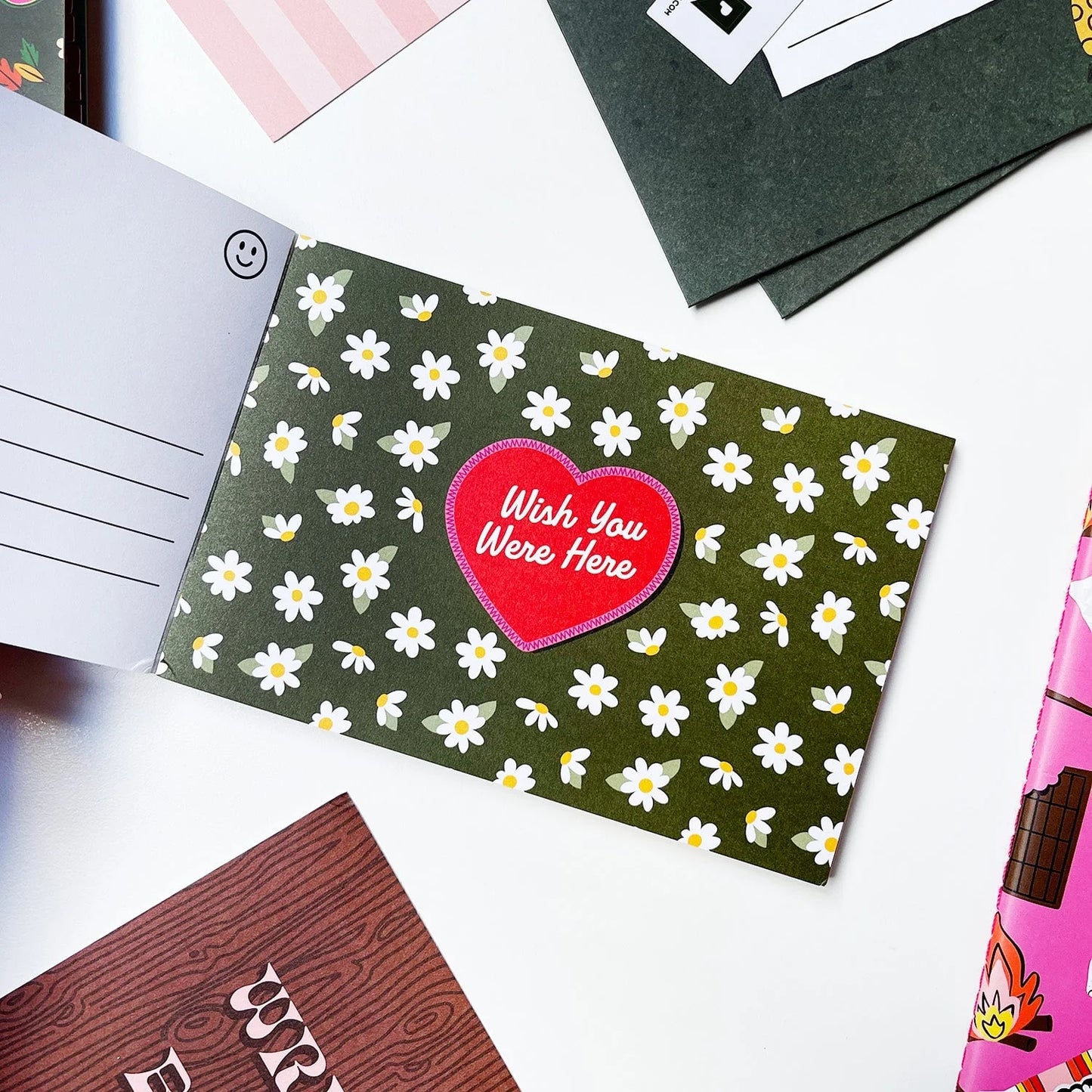 Summer Camp Sticker Postcard Book