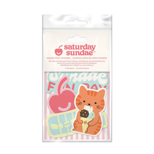Saturday Sundae Sundae Fun Day Sundae Vinyl Sticker Set