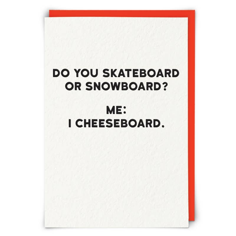Cheeseboard Greeting Card by Cloud Nine