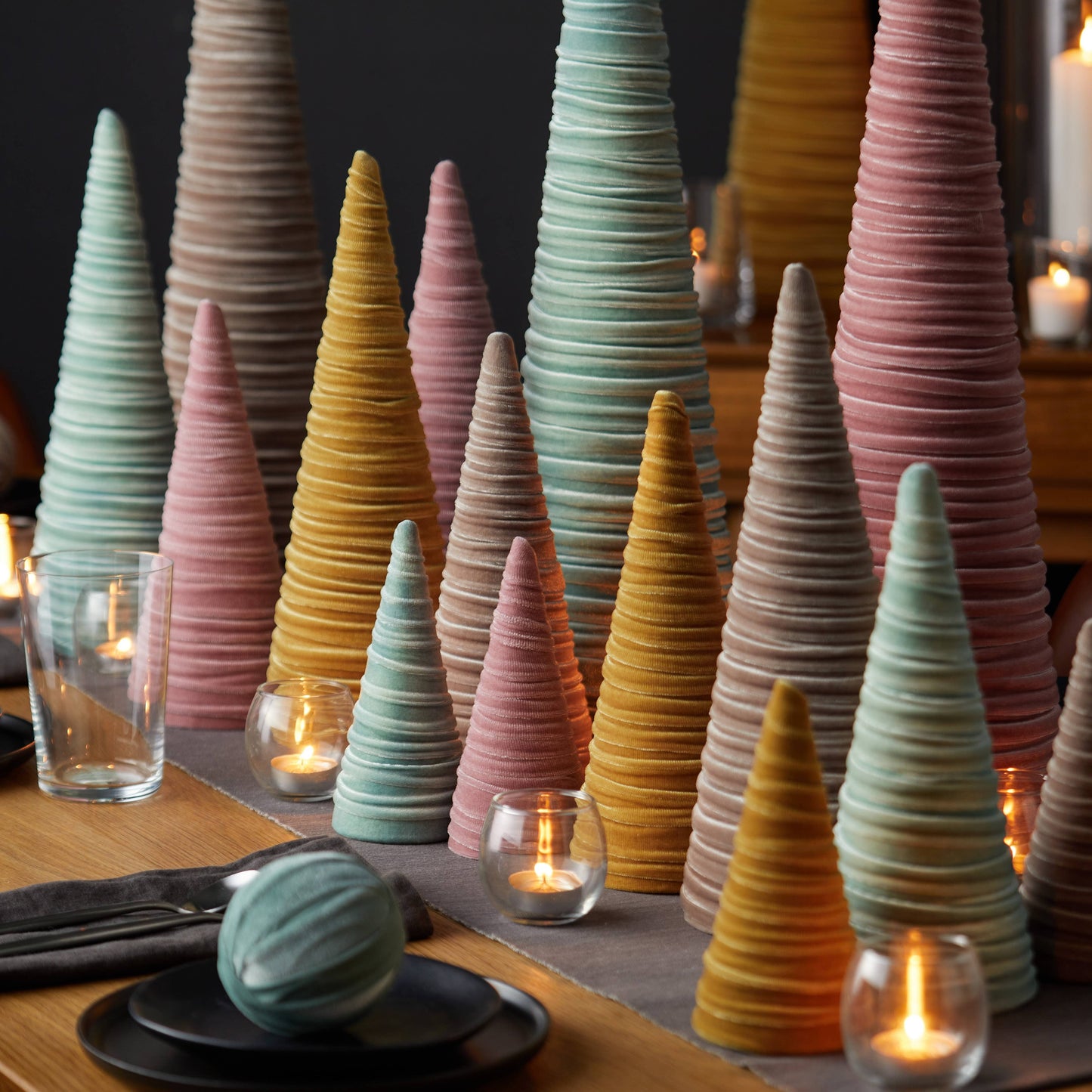 Velvet Christmas Trees :: 3 sizes