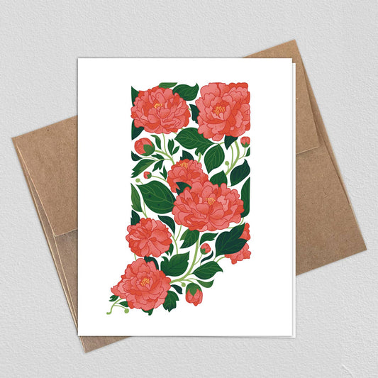Indiana Peony Card