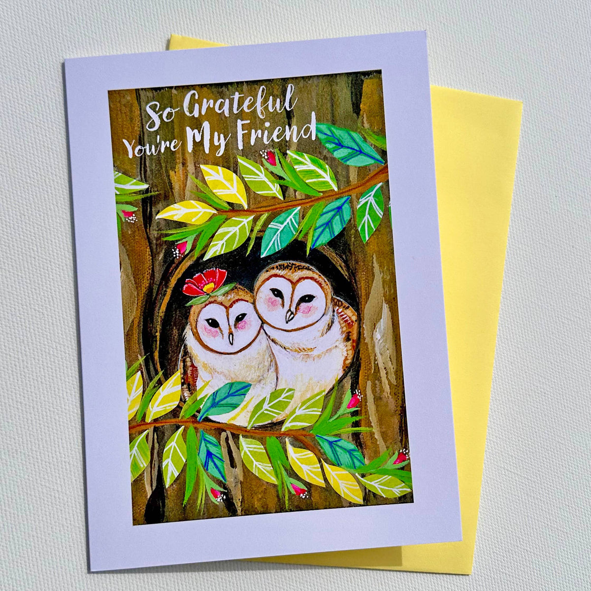 So Grateful You're My Friend Card by Lori Portka