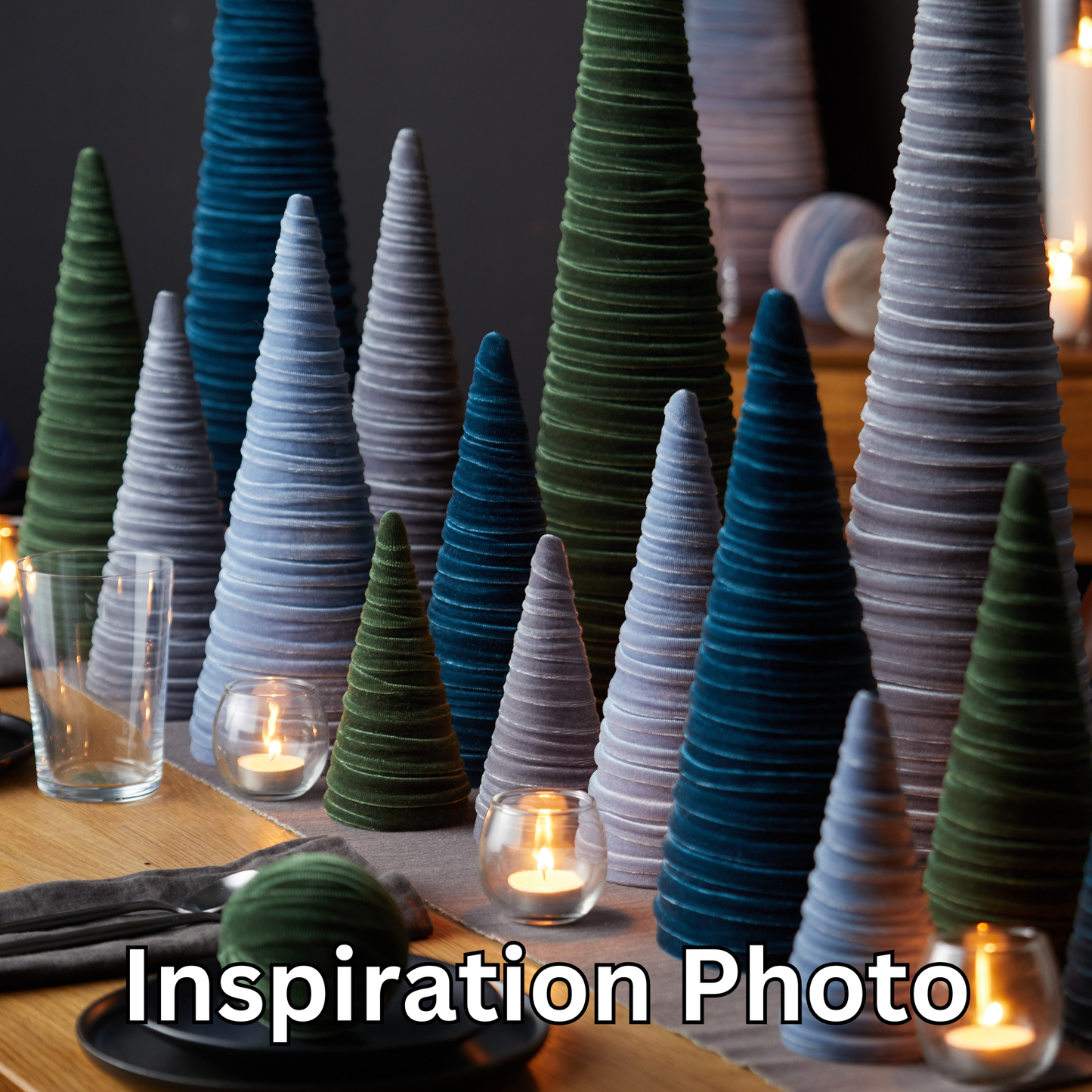 Velvet Christmas Trees :: 3 sizes