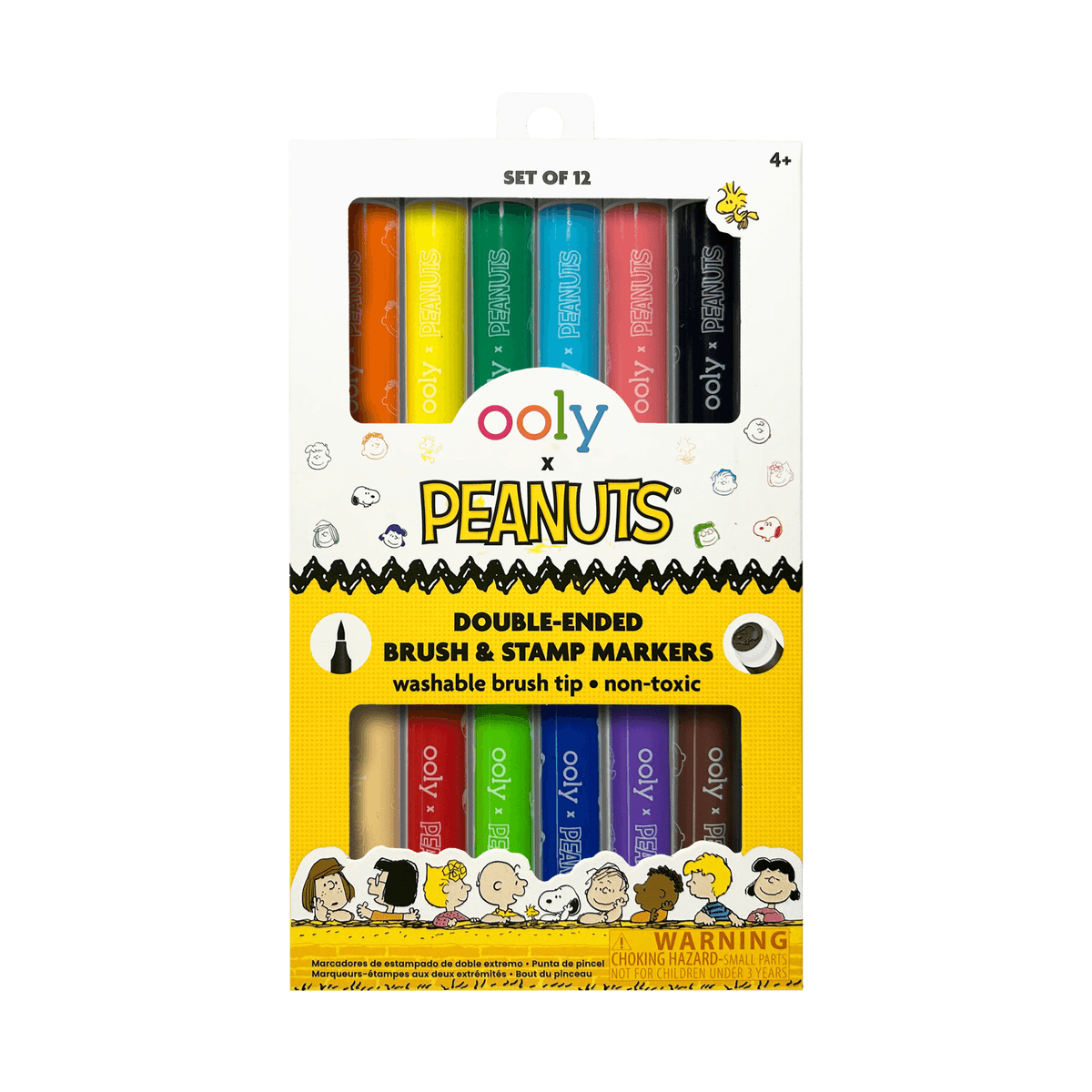 OOLY x Peanuts: Double-Ended Brush & Stamp Markers
