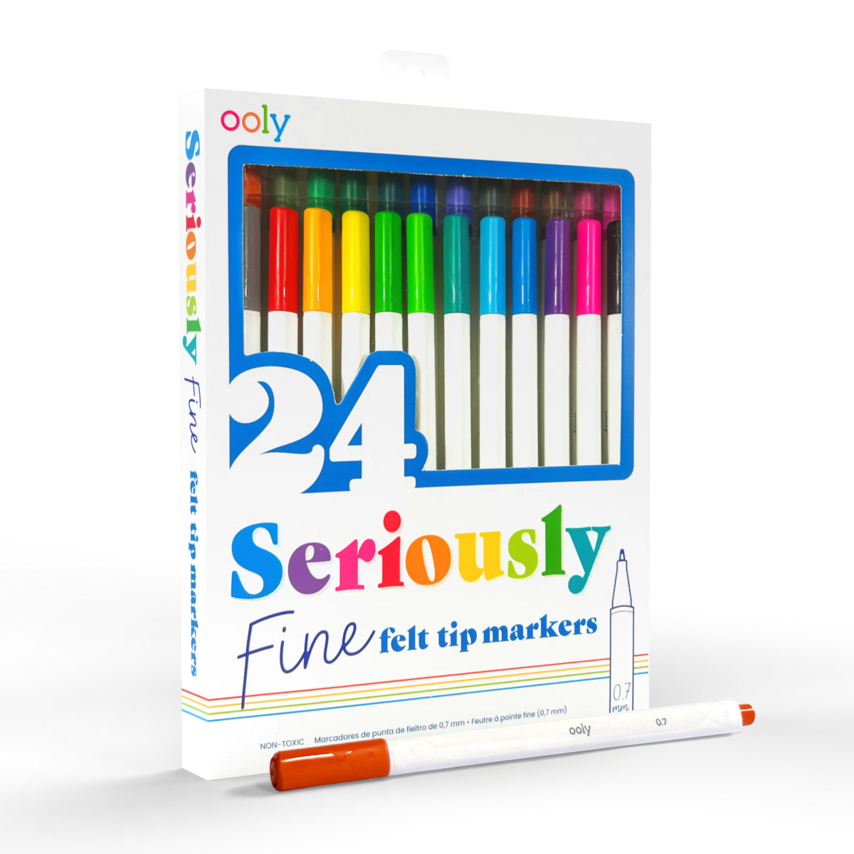 Seriously: Fine Felt Tip Markers (Set of 24)