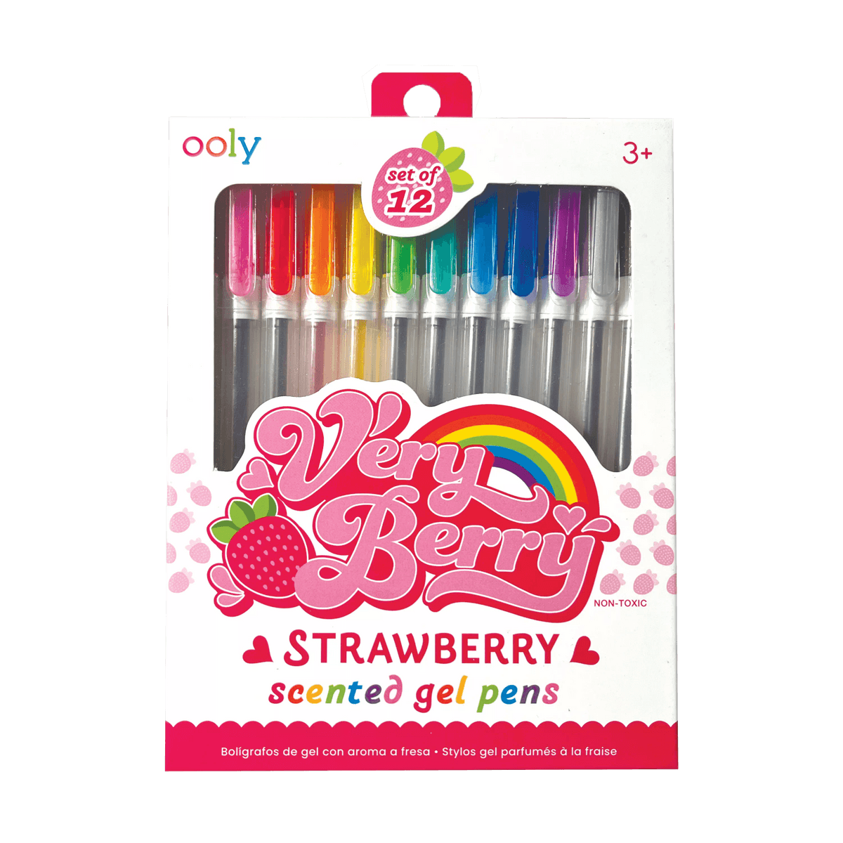 Very Berry: Strawberry Scented Gel Pens (Set of 12)