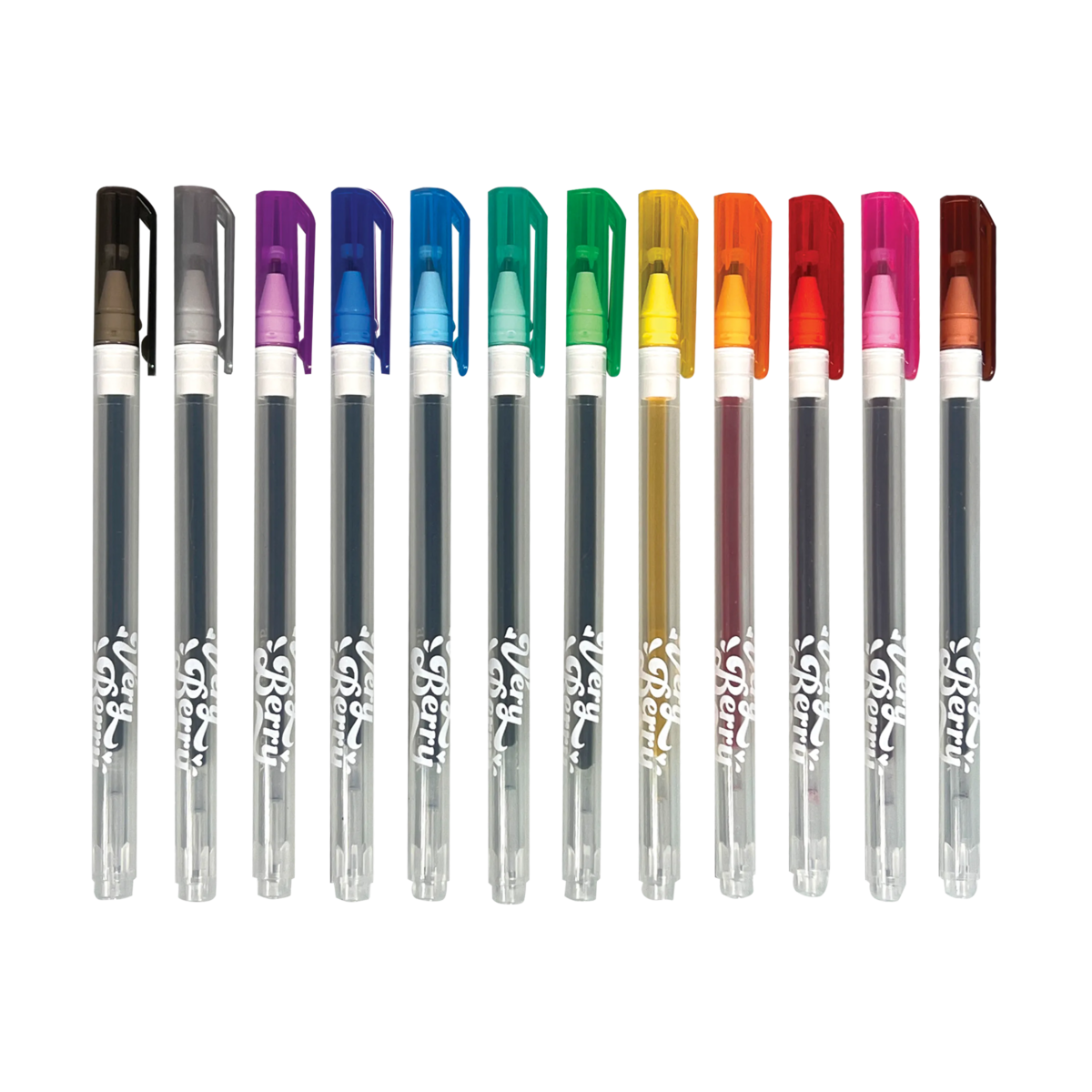 Very Berry: Strawberry Scented Gel Pens (Set of 12)