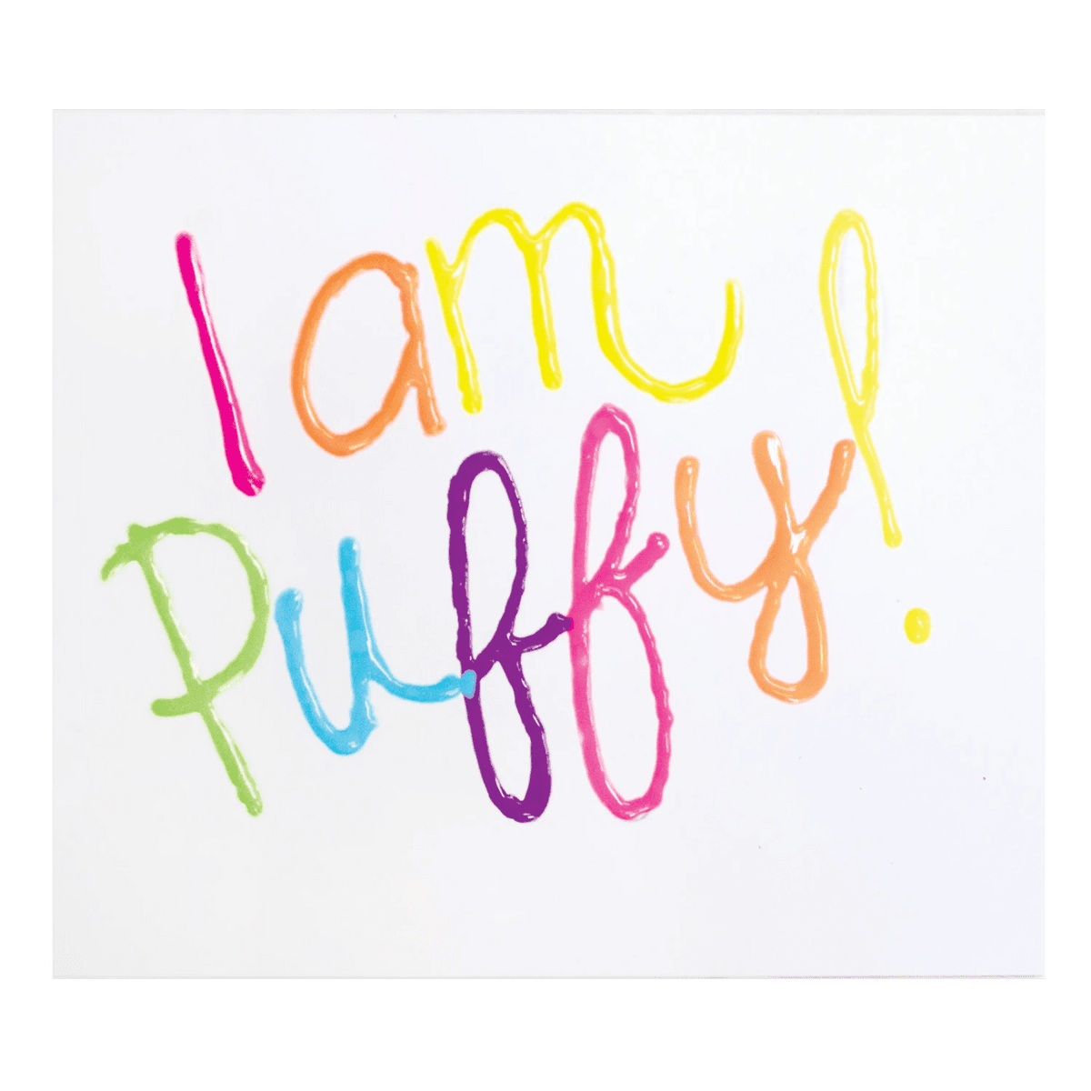 Magic Puffy Neon Pens - Set of 6