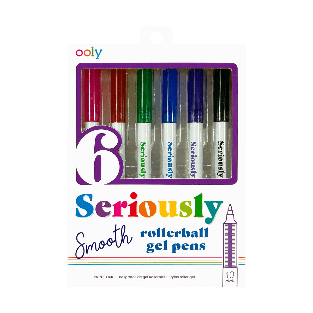 Seriously: Smooth Rollerball Gel Pens (Set of 6)