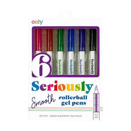 Seriously: Smooth Rollerball Gel Pens (Set of 6)