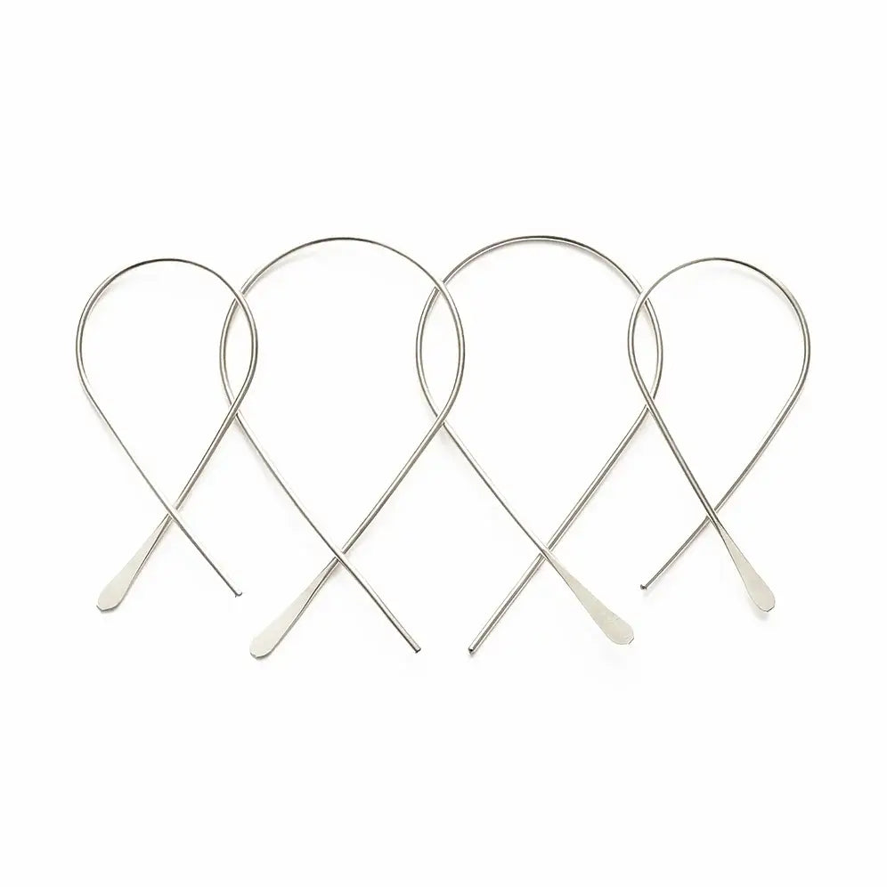 Sterling Loops Earrings. Mind's Eye Design.