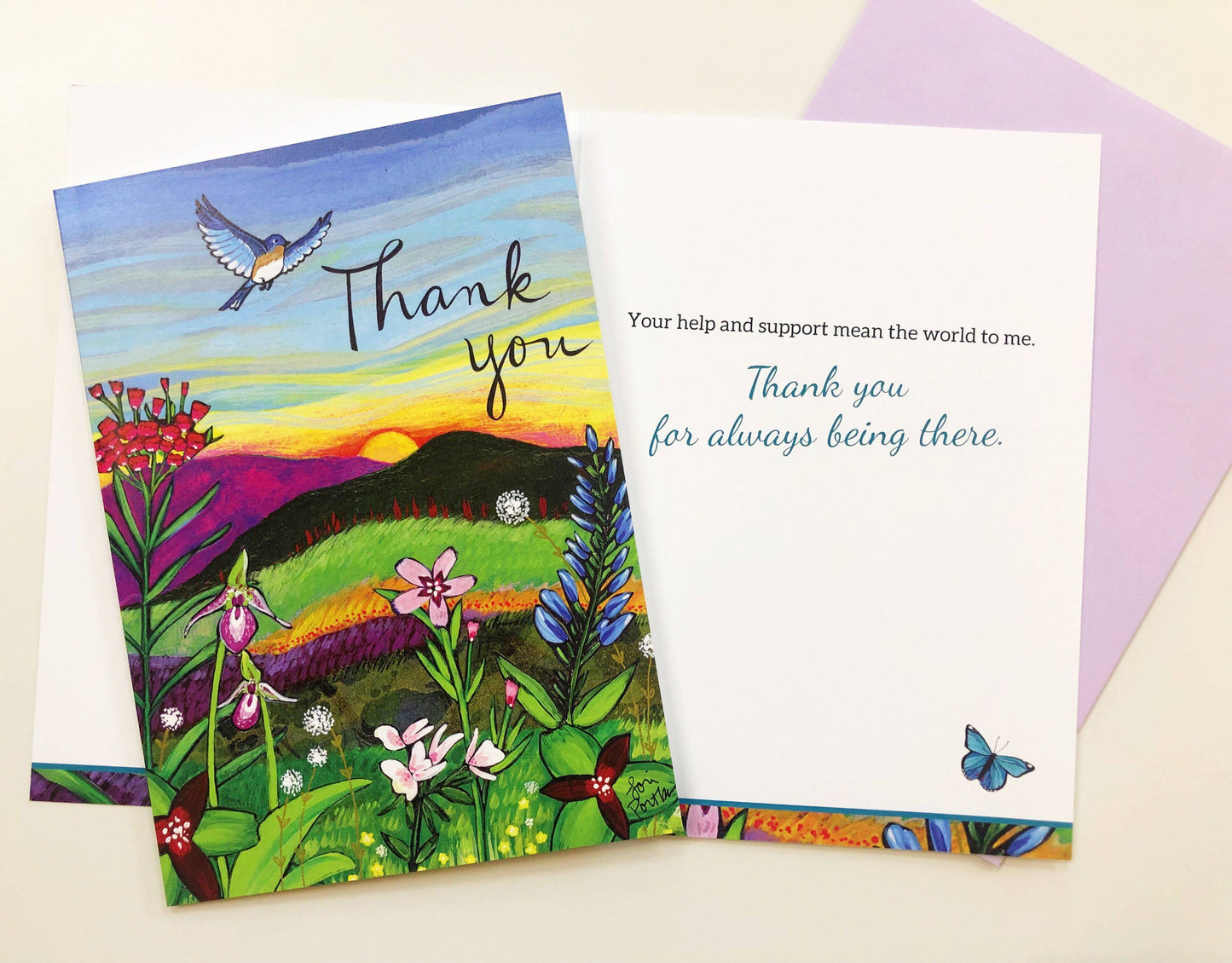 Thank You Friendship Card (with message inside)