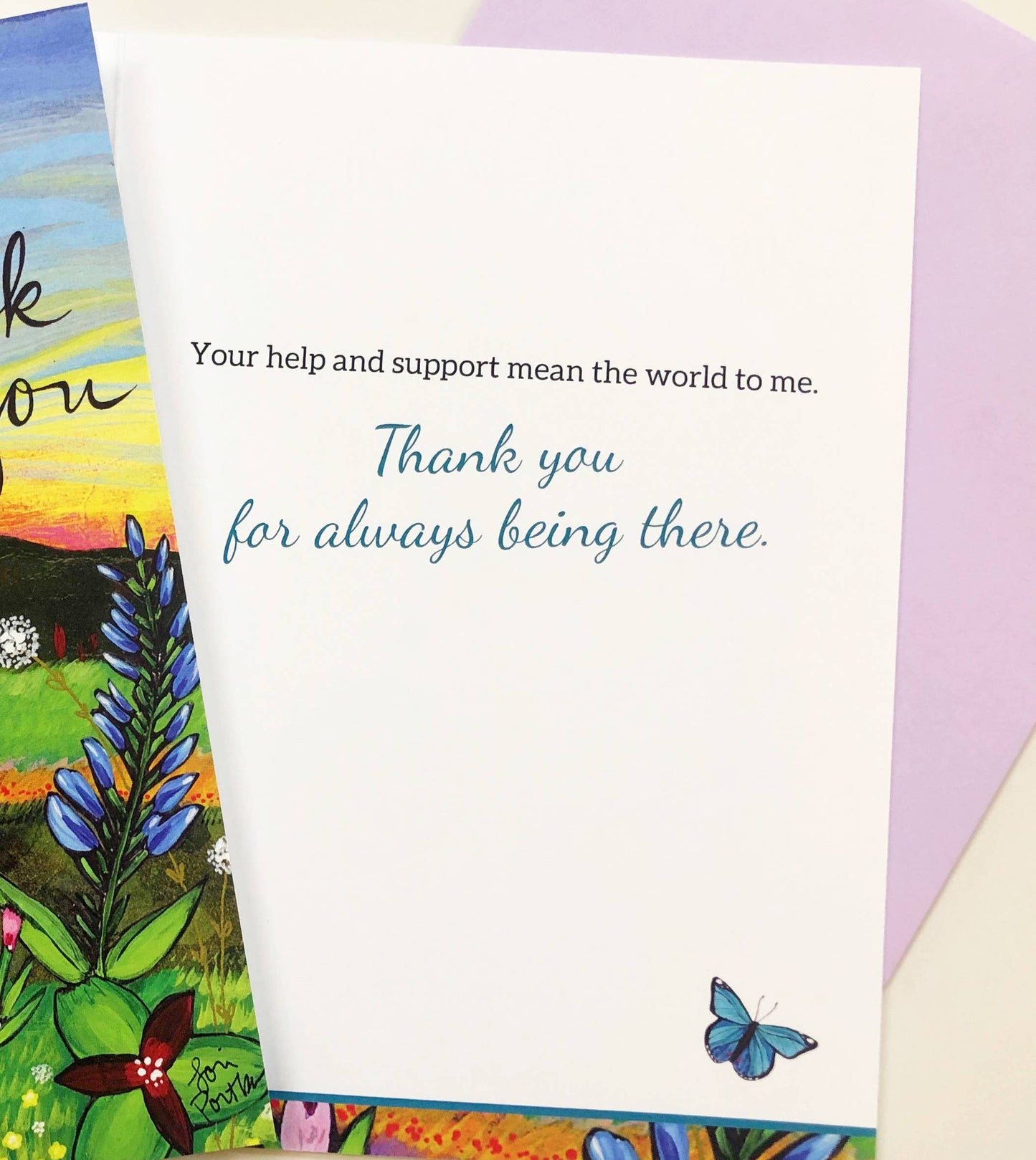 Thank You Friendship Card (with message inside)