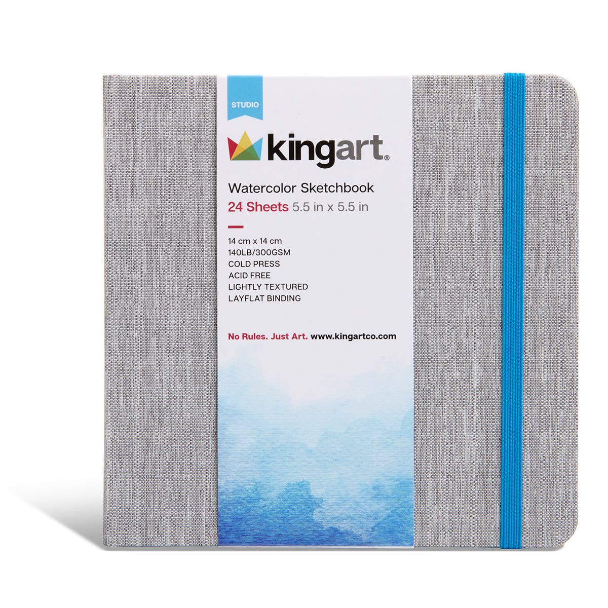KINGART Hardcover Square Watercolor Sketchbook: 5.5” x 5.5”