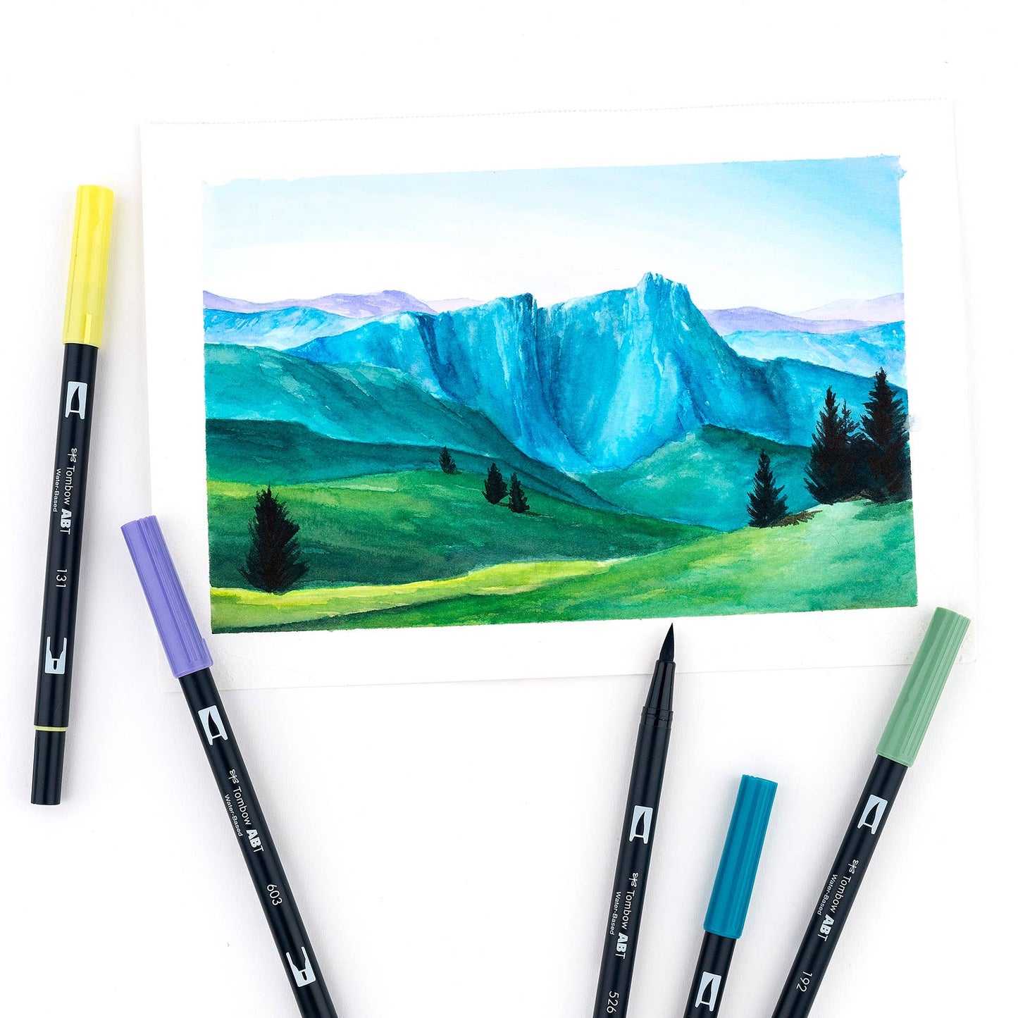 Dual Brush Pen Art Markers Black