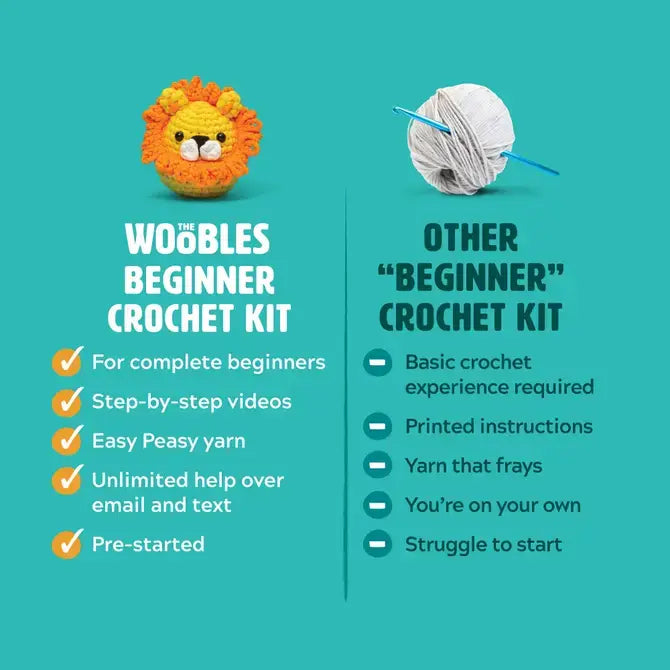 Pierre the BLUE Penguin Beginner Crochet Kit