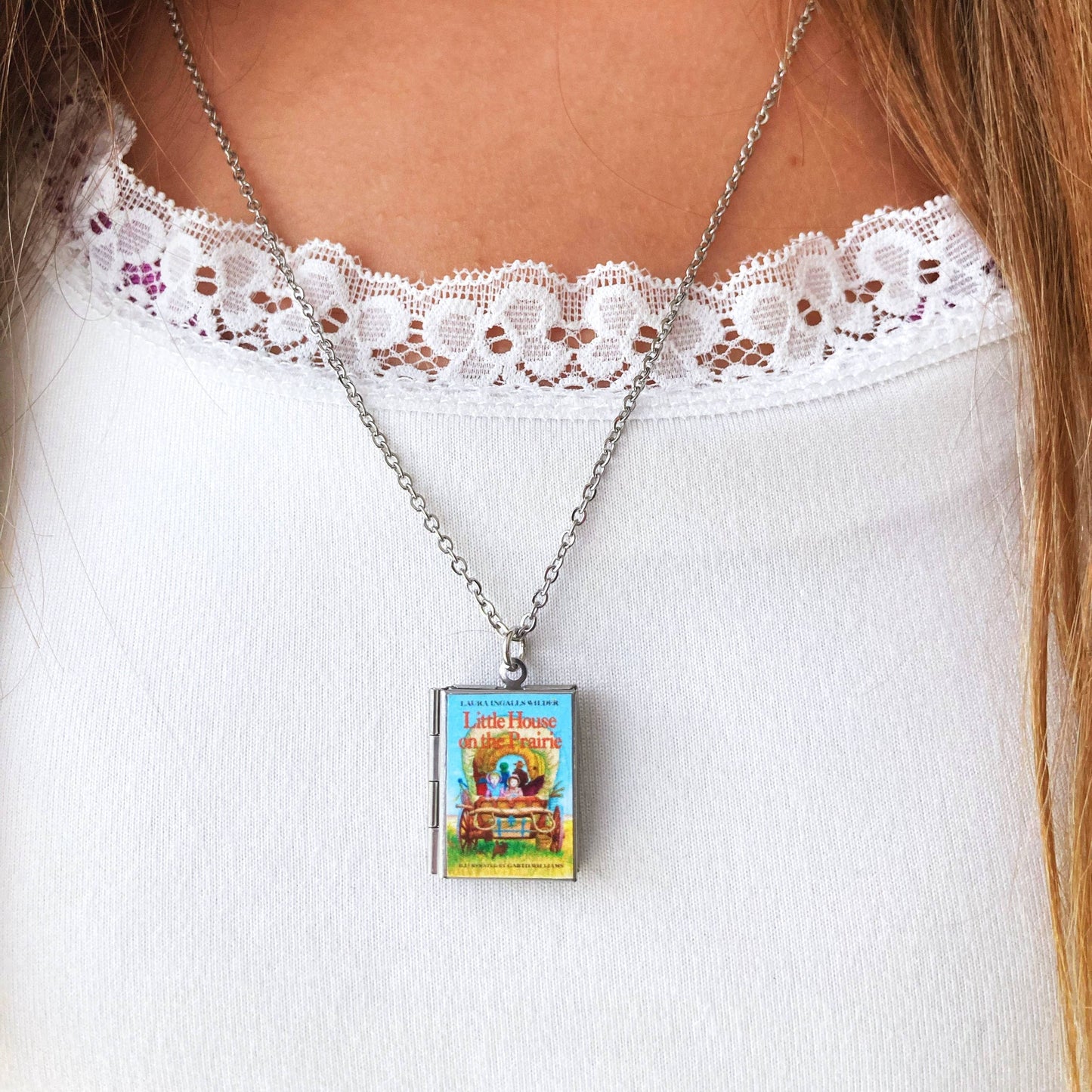 Book Locket Little House on the Prairie