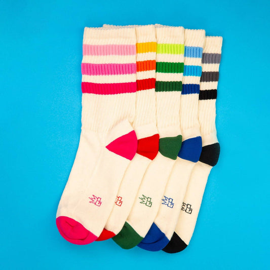 The Retro Bunch Striped Socks