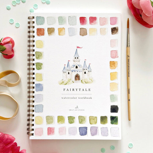 fairytale watercolor workbook by emily lex