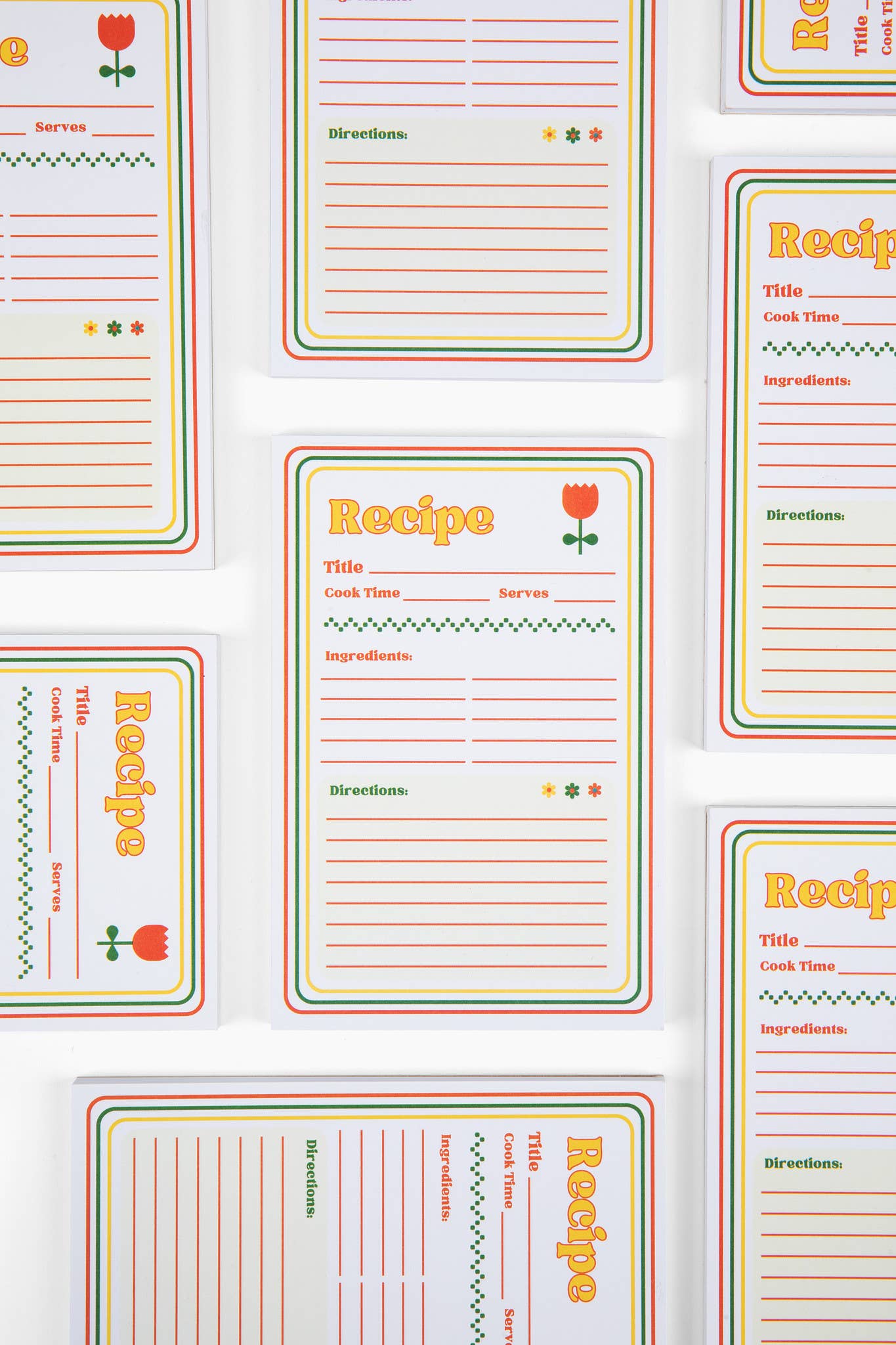 70s Inspired Recipe Notepad