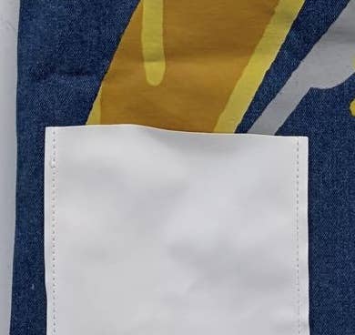 Bread and Flowers Denim Tote Bag from Karepango