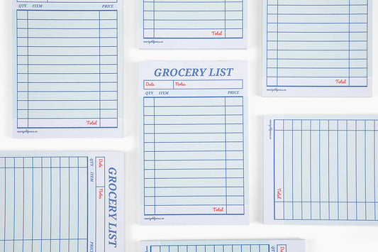Guest Check Grocery List Notepad