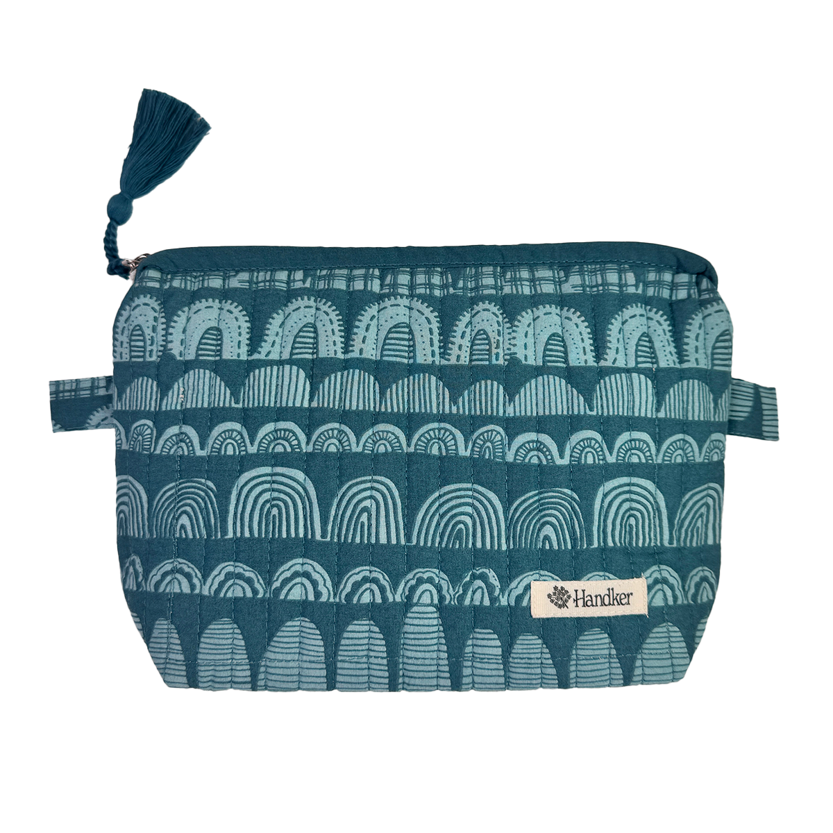 Forest Quilted Zipper Pouch