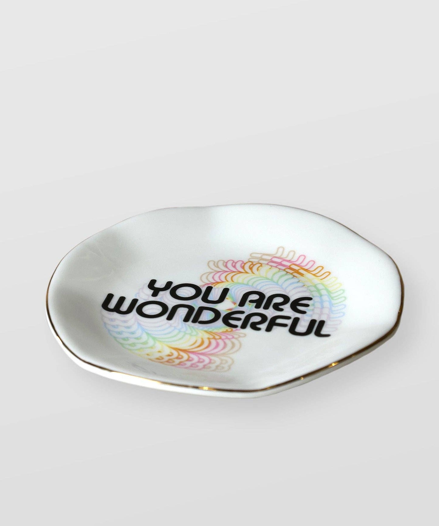 You Are Wonderful Wavy Catchall Tray