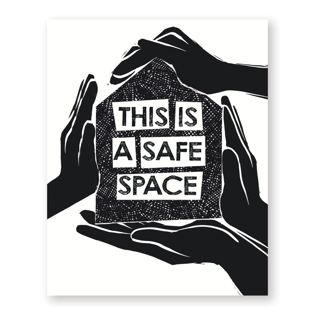 Safe Space (Hands) 8 x 10 Art Print
