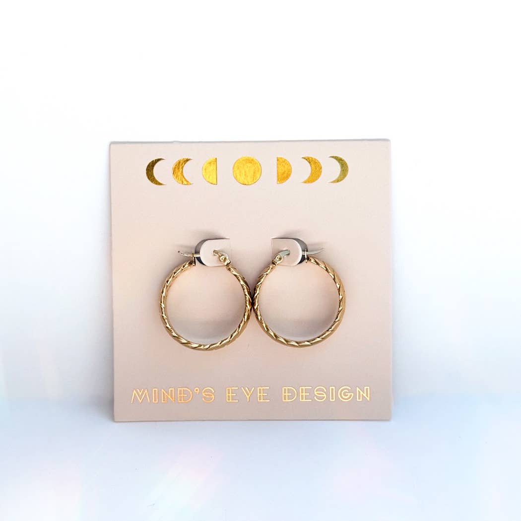 Braided Hoops | Gold Hoops | Trendy Earrings