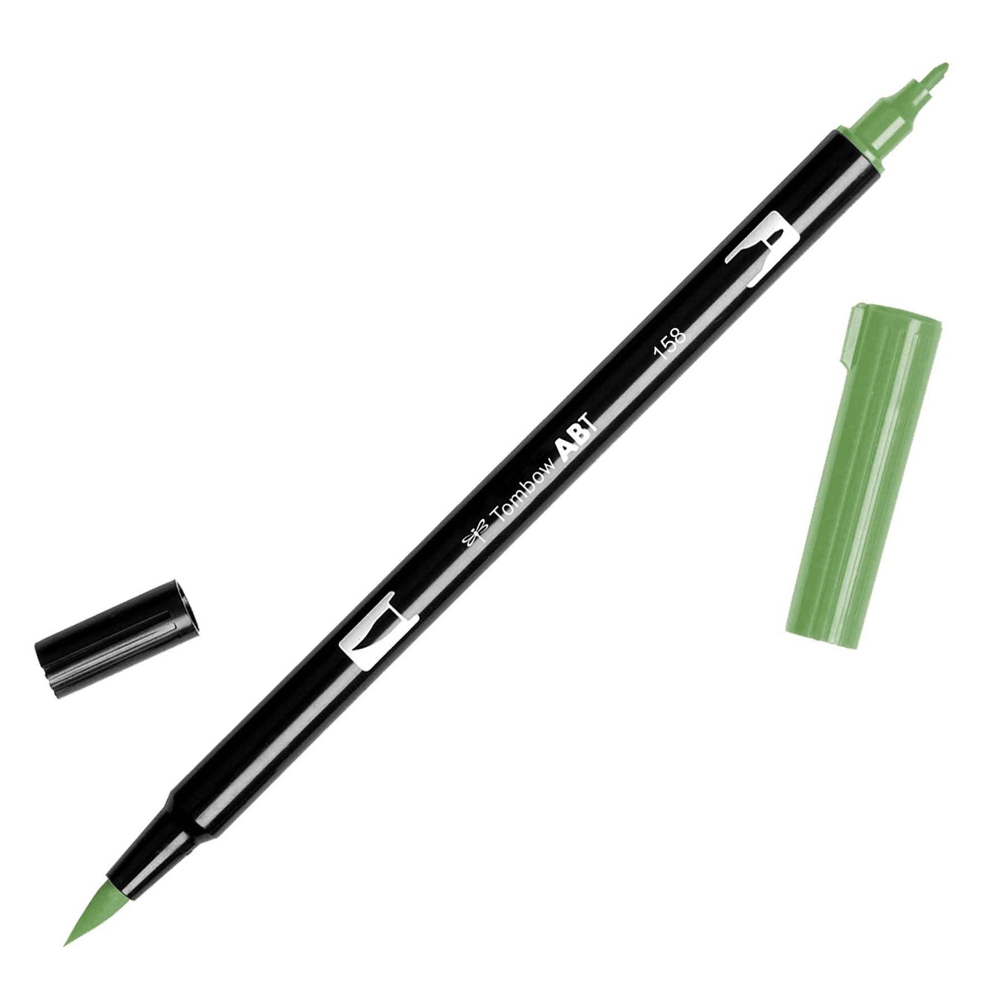 Dual Brush Pen Art Markers Black