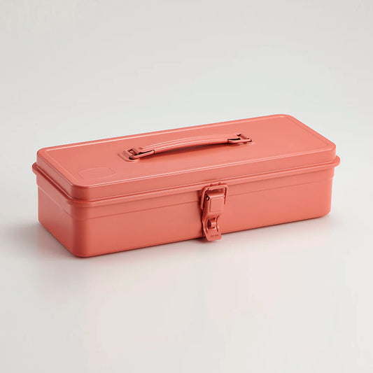 Toyo Steel Toolbox with Top Handle and Flat Lid T-320