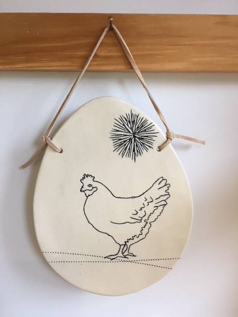 Ceramic Wall Hanging: Chicken