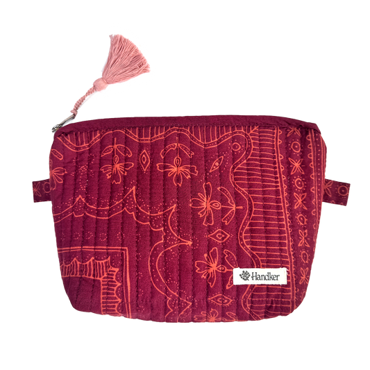 June Quilted Zipper Pouch