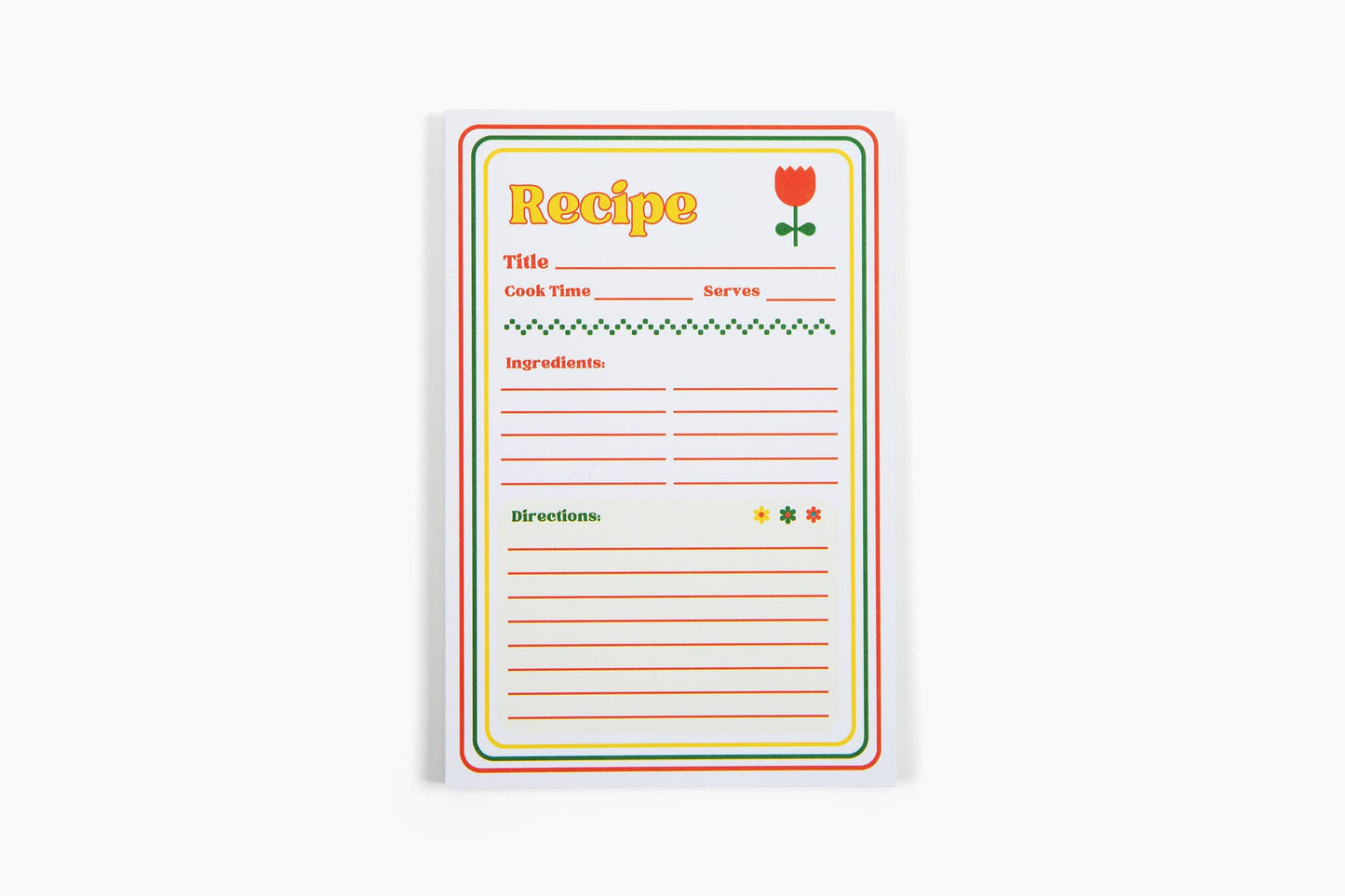 70s Inspired Recipe Notepad