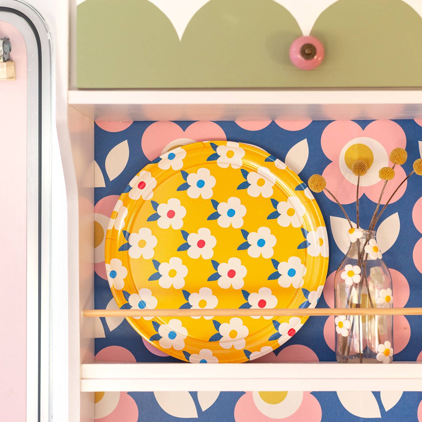 Enamelhappy Floral Melamine Tray