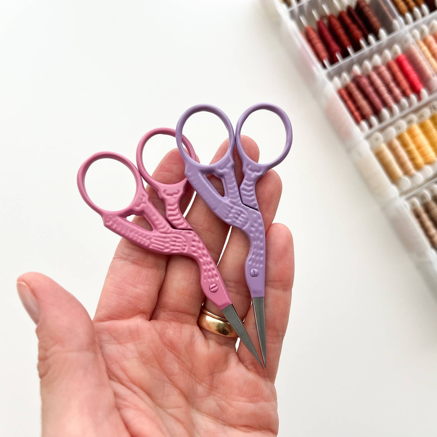 small sewing + embroidery scissors (bird)
