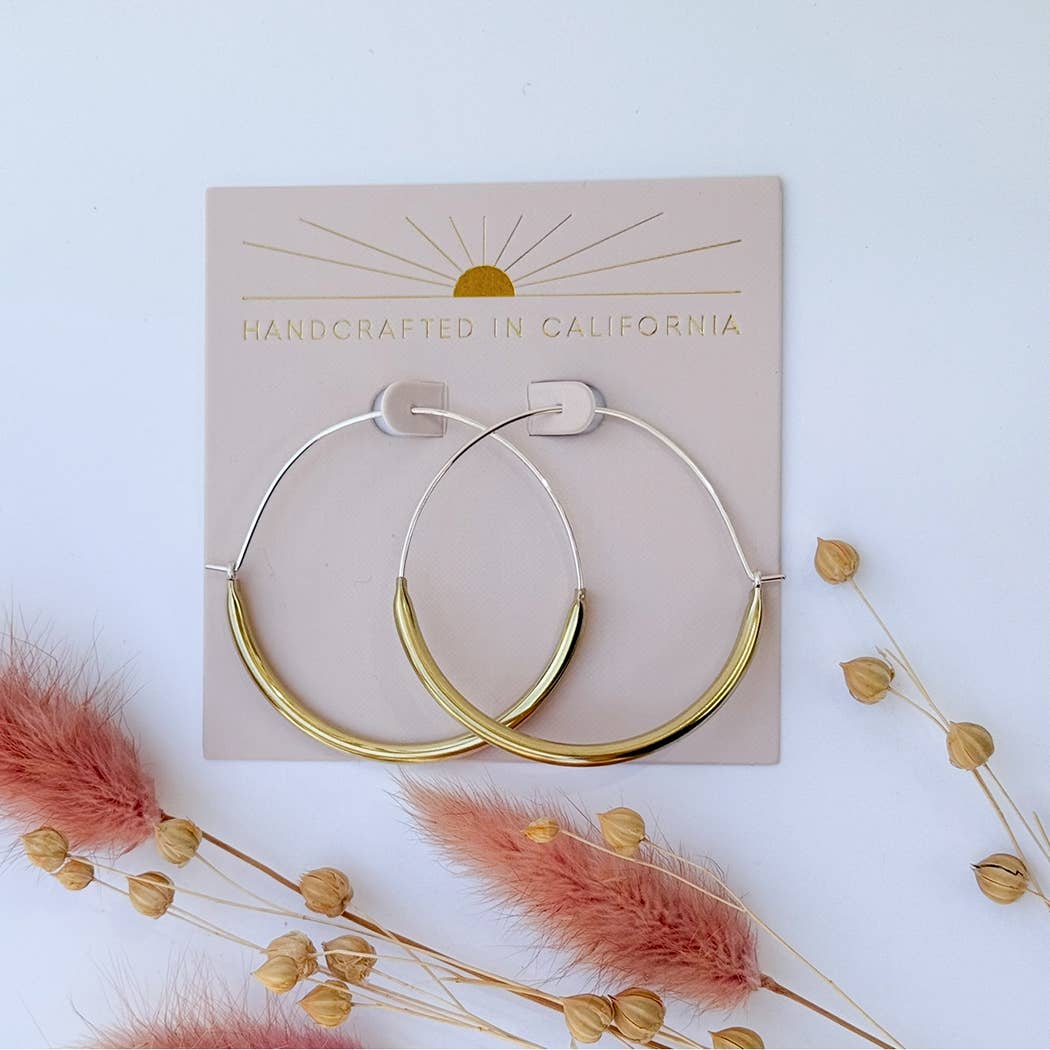 Tube Hoops :: Minds Eye Design (large earrings)