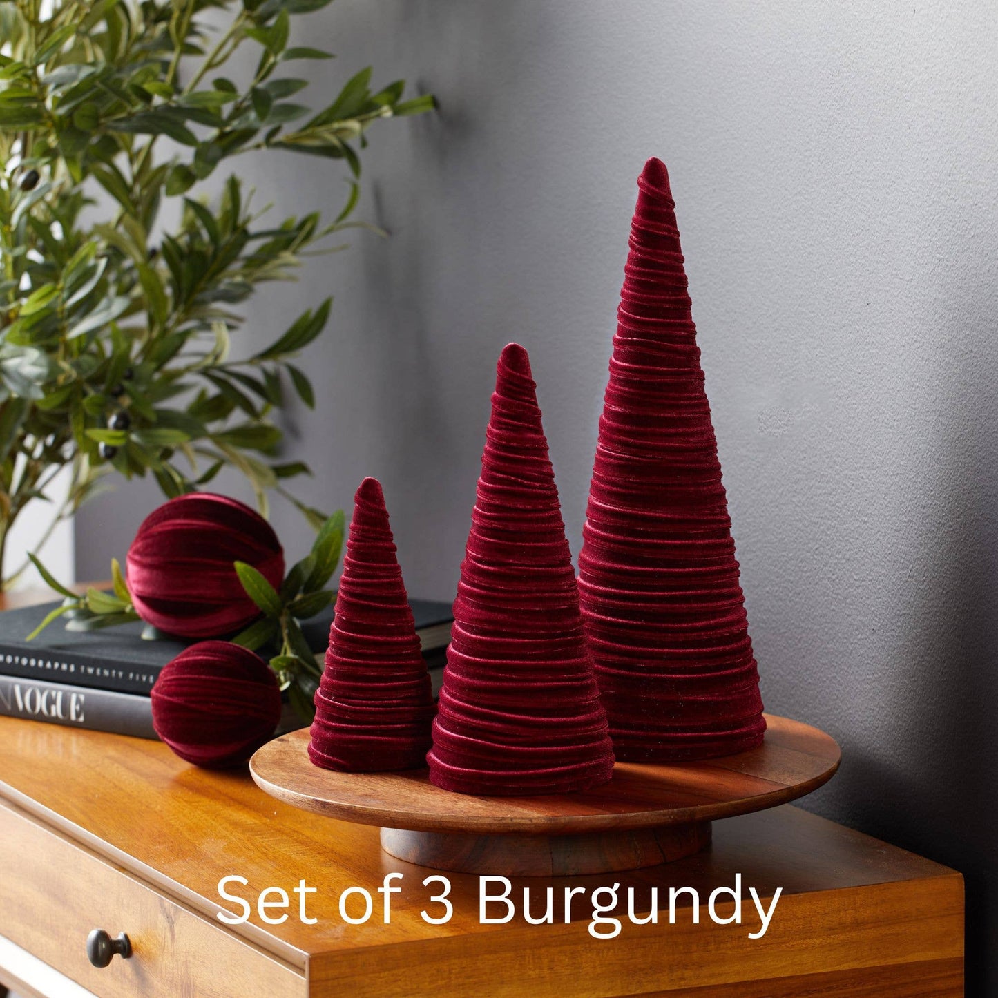 Velvet Christmas Trees :: 3 sizes