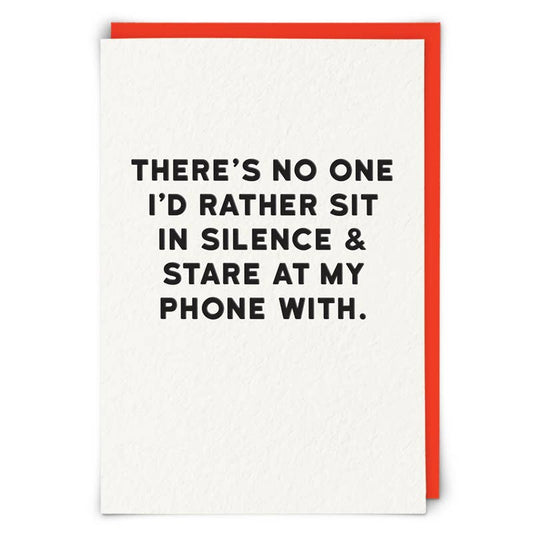 Silence Greeting Card by Cloud Nine