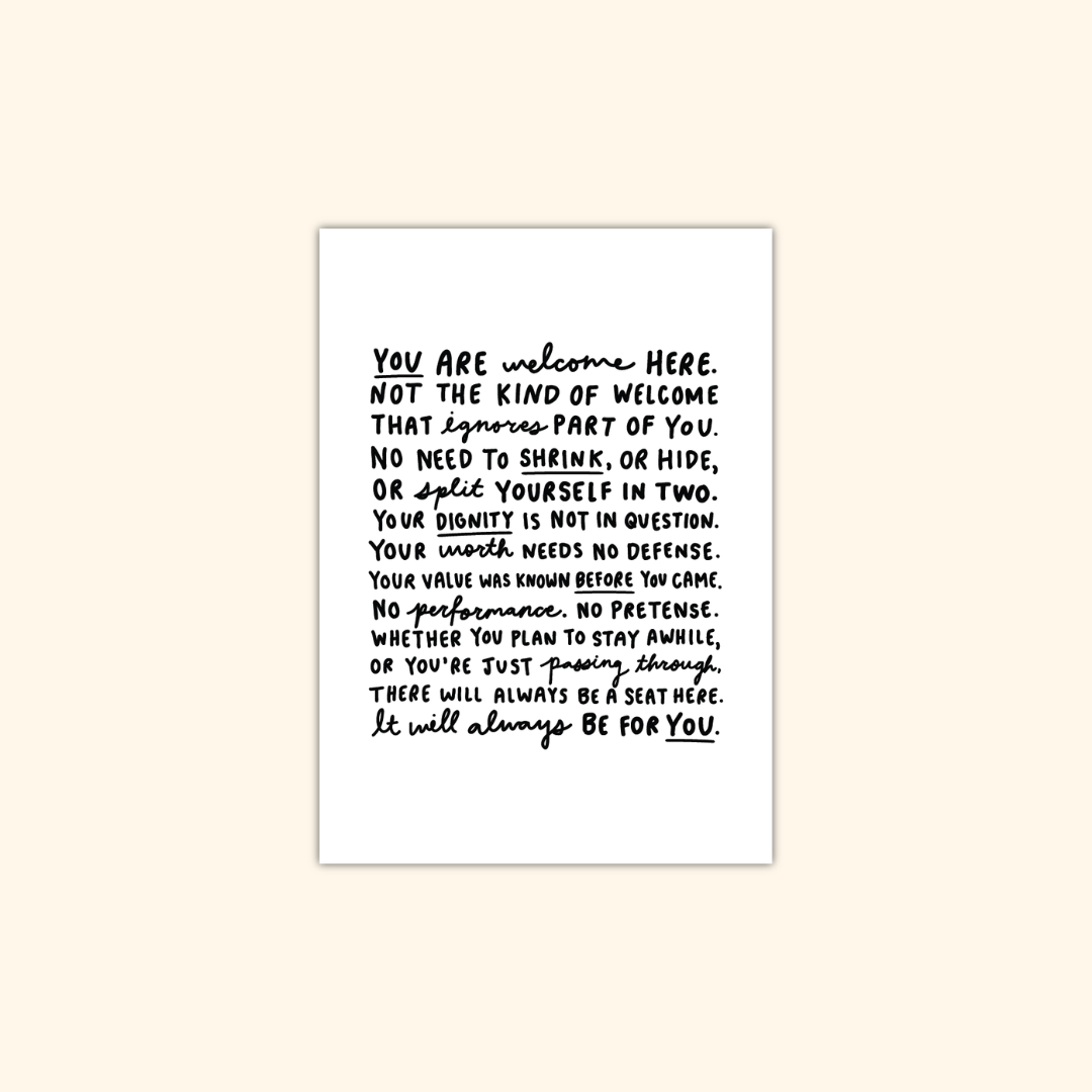 Welcome Manifesto Mini Print