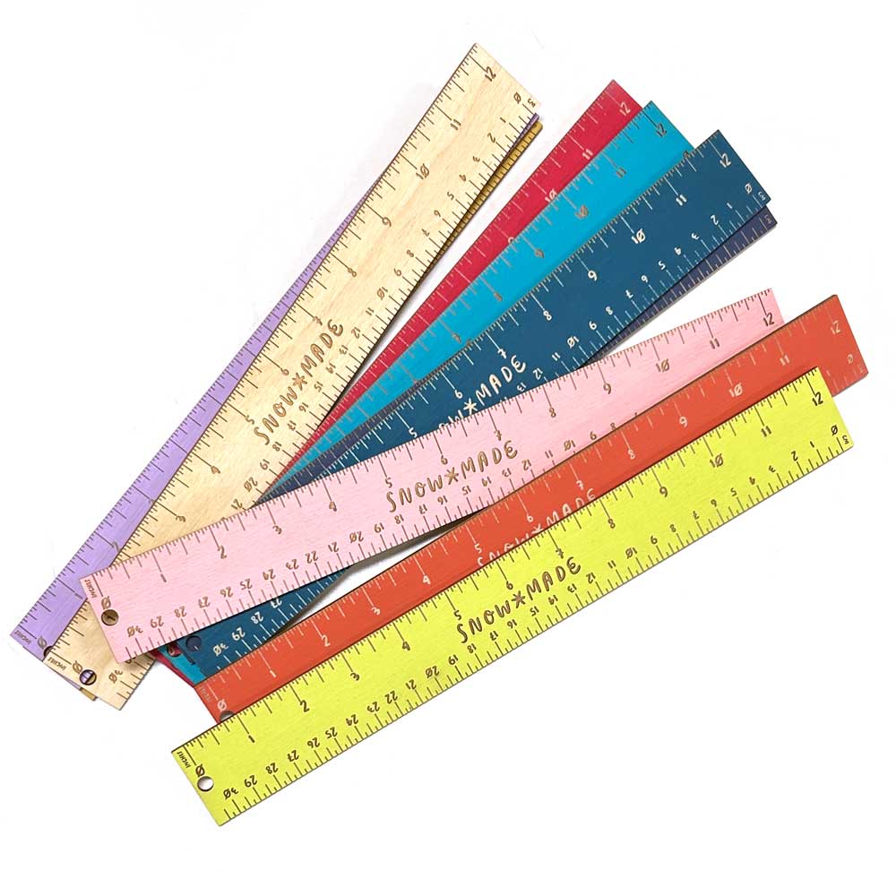 Engraved Ruler Plastic Colorful Laser-Engraved Ruler – Three Bird Layne