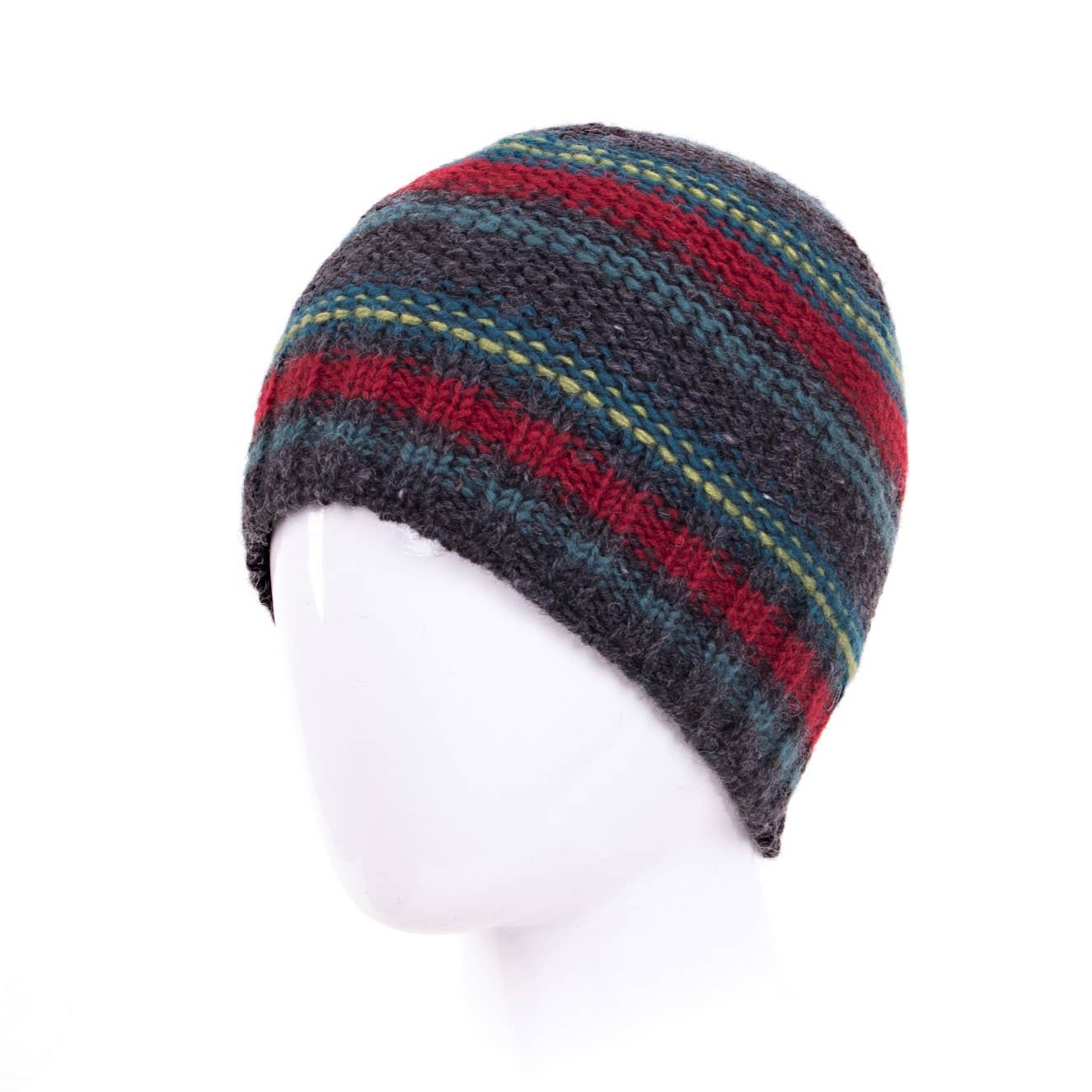 Evan Beanie -Striped Wool Hat