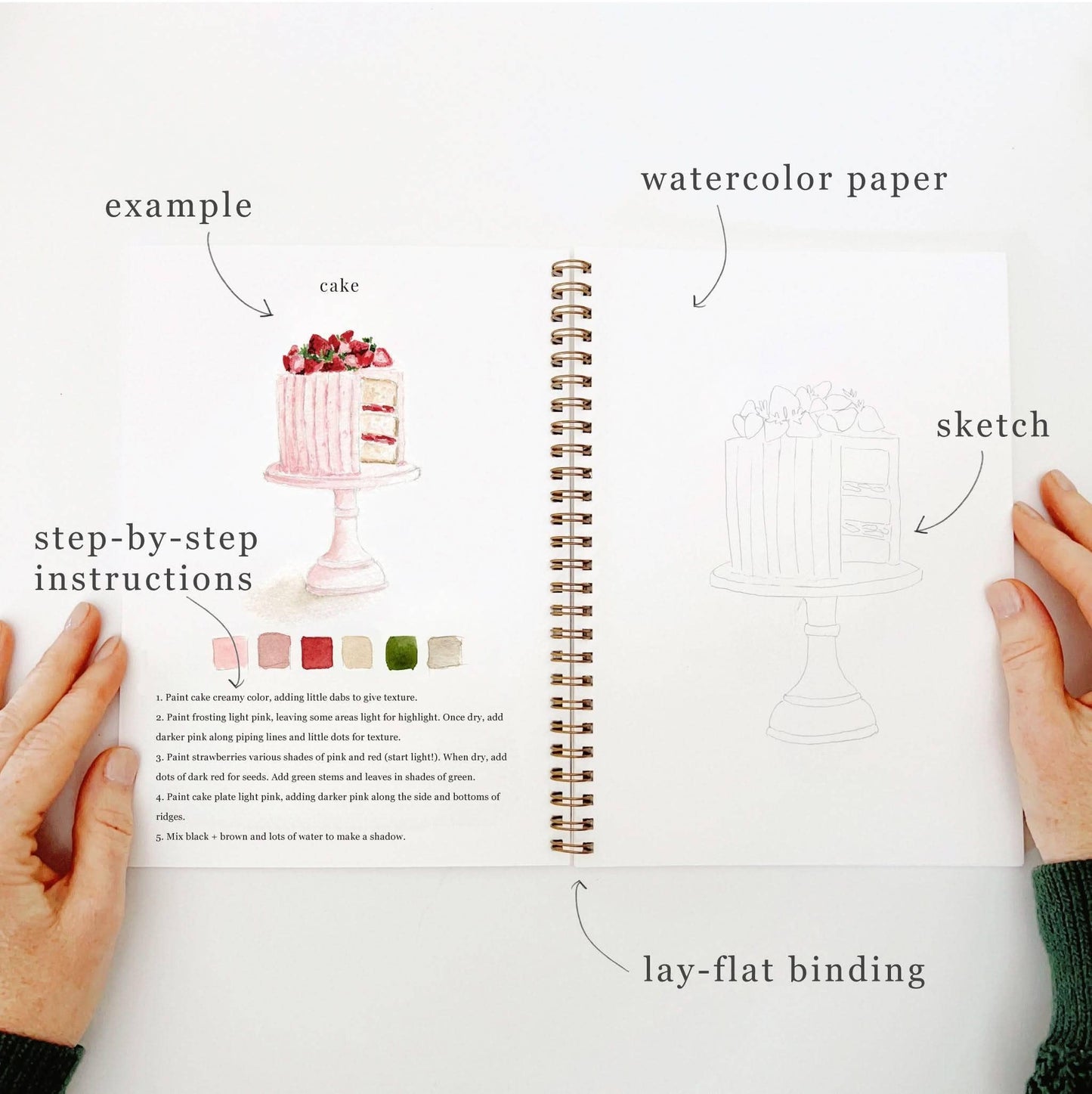 baking watercolor workbook by emily lex