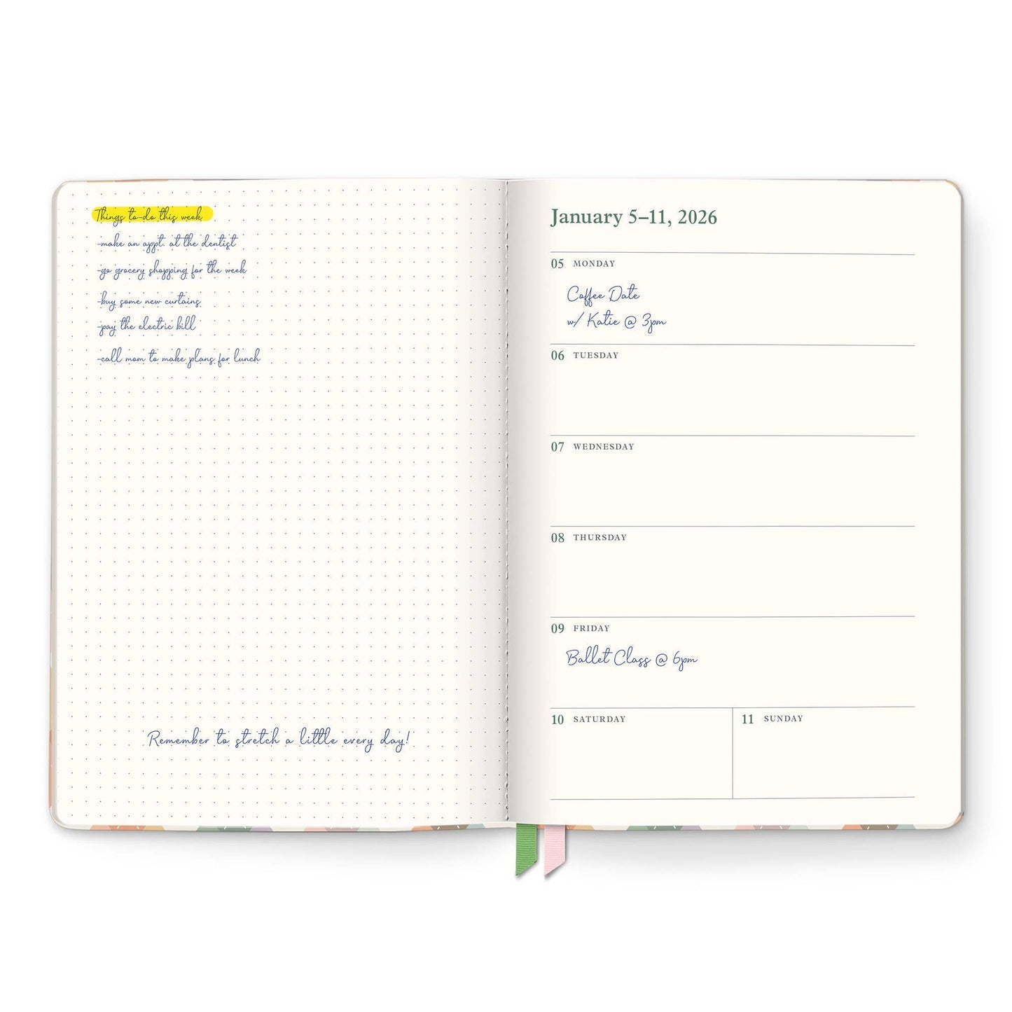 2026 "As If" Argyle Clara Clothbound Planner