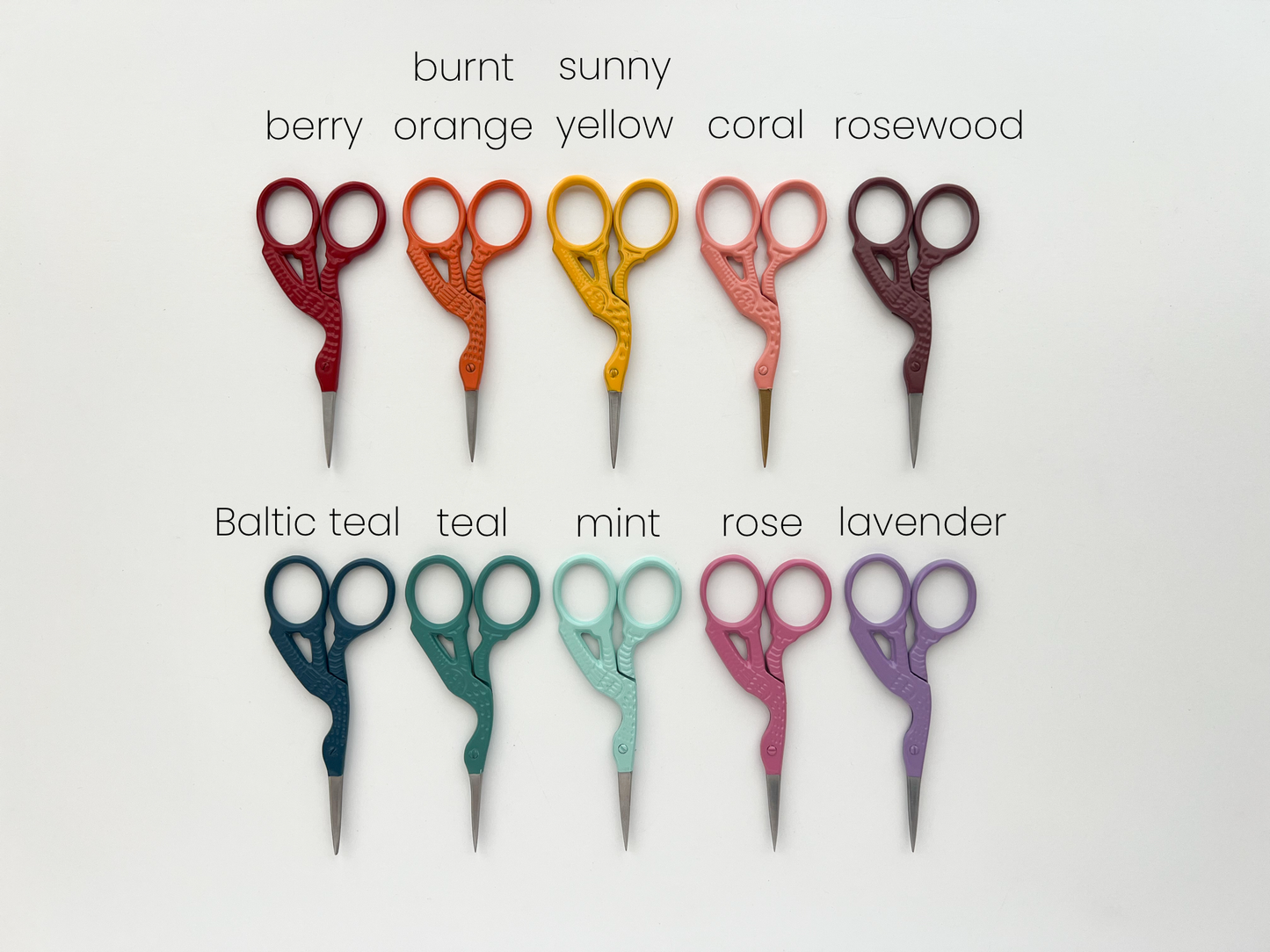 small sewing + embroidery scissors (bird)