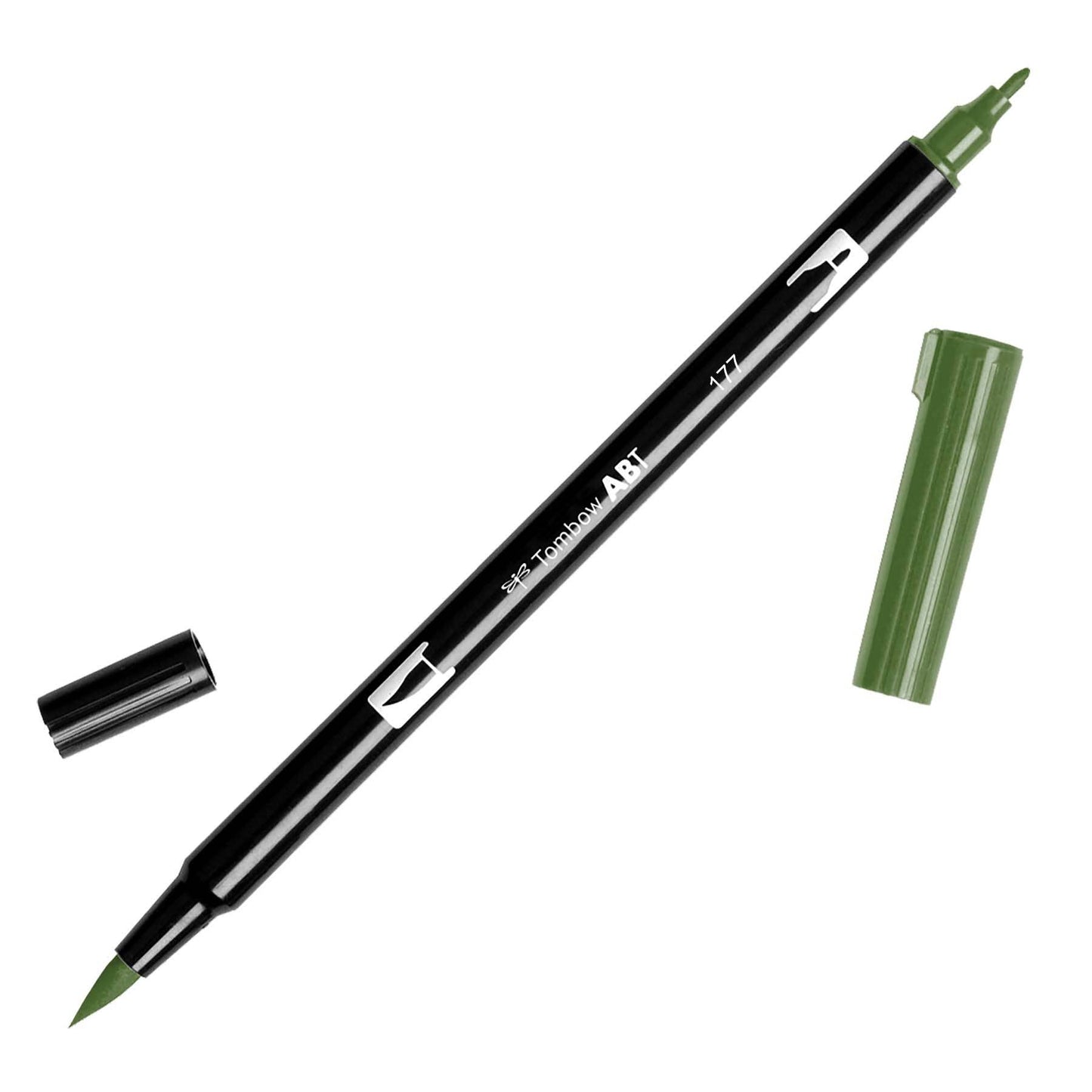 Dual Brush Pen Art Markers Black