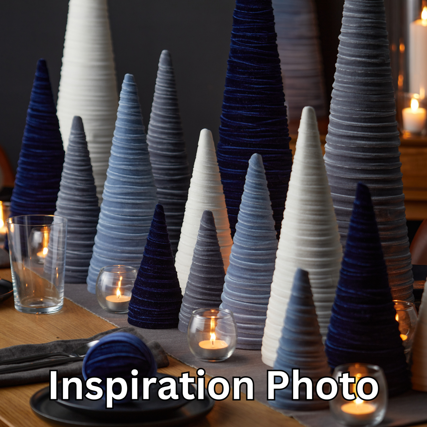 Velvet Christmas Trees :: 3 sizes