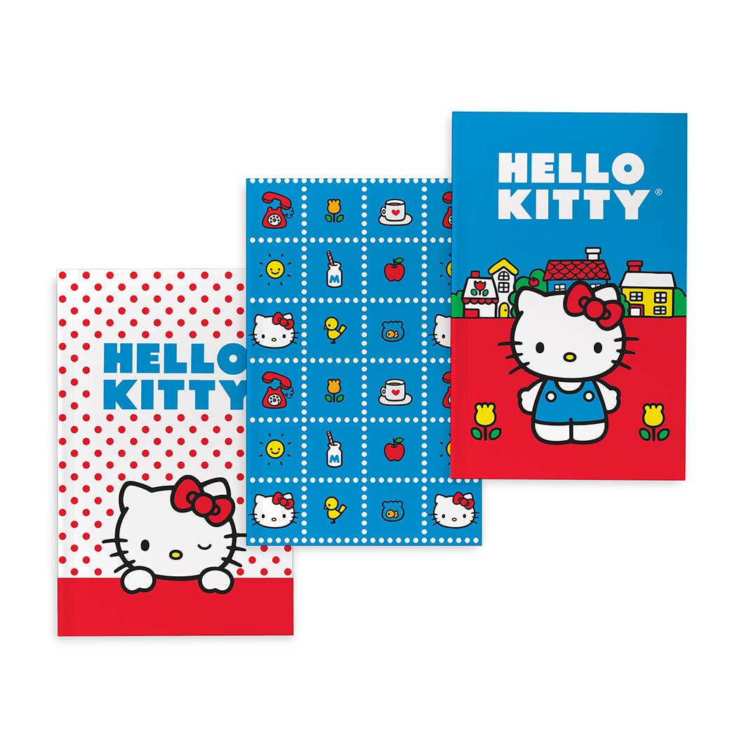 Retro Hello Kitty Boxed Mini Notebook Trio