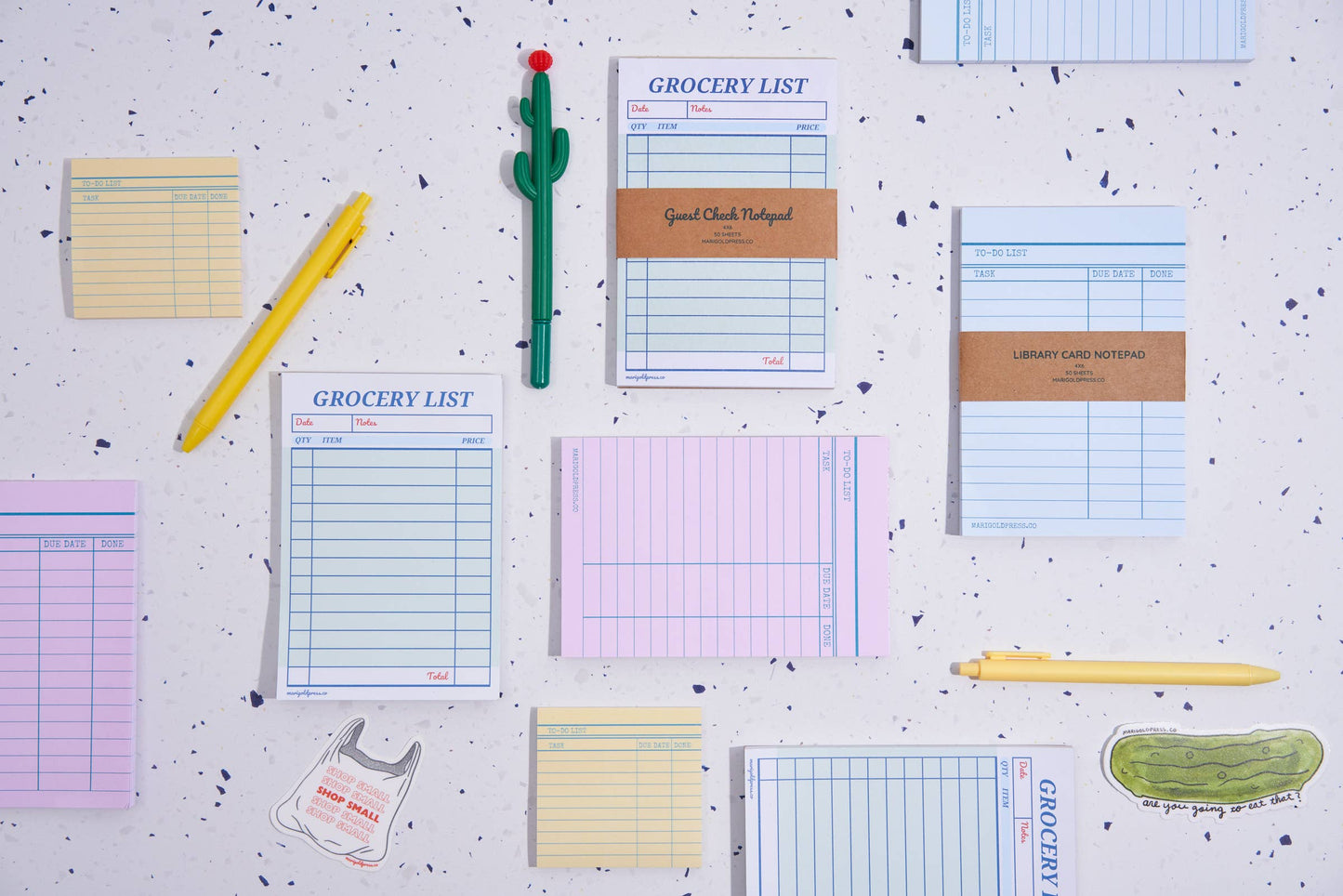 Guest Check Grocery List Notepad